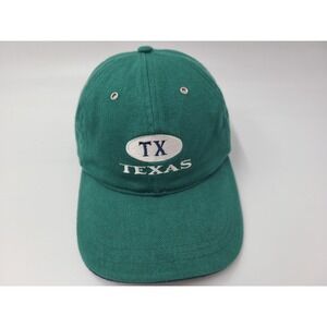 Vintage Texas TX Fahrenheit Strapback Adjustable Hat Cap Cotton Men Women Green